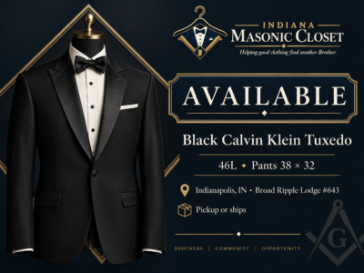 Example: Black Calvin Klein tuxedo